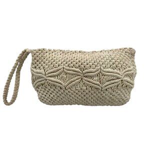 Unbranded Off White Crocheted Wristlet